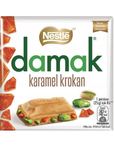 Nestlé Damak Crispy Caramel Square 60g