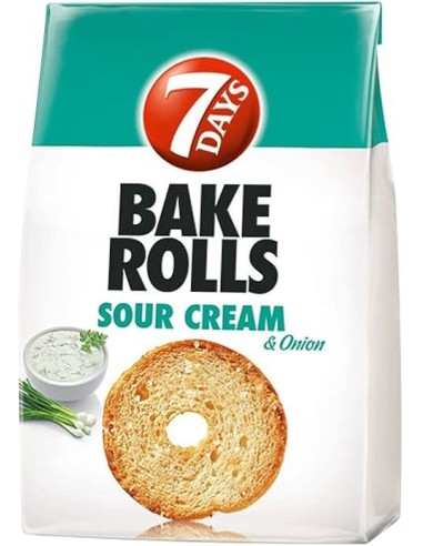 7 Days Bake Rolls Sour Cream & Onion 80g