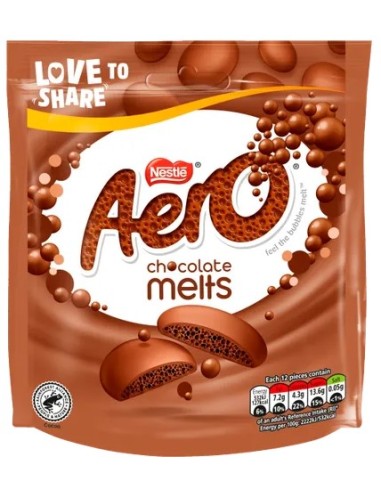 Aero Melts Milk Chocolate Sharing Bag 92g