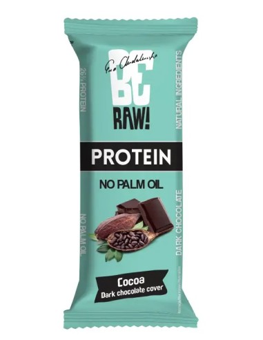 BeRAW Bar Protein 38% Raw Cocoa In Dark Chocolate 40g