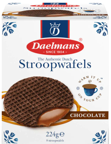 Daelmans Stroopwafels Chocolate 224g