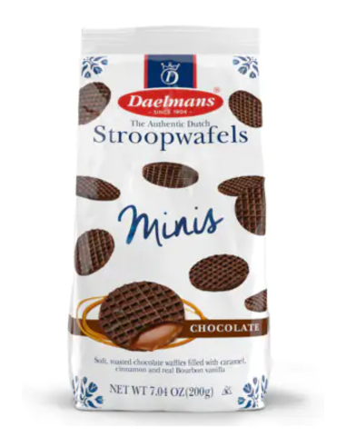 Daelmans Mini Chocolate Stroopwafels 200g