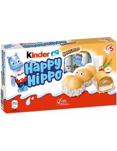 Kinder Happy Hippo Hazelnut 5Pk 103.5g