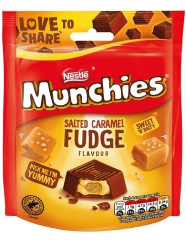 Munchies Salted Caramel Fudge Pouch 97g