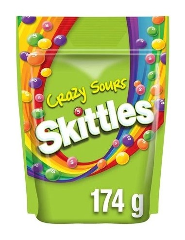 Skittles Pouch Bag Crazy Sours 174g