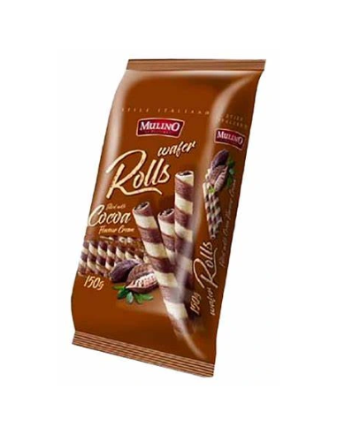 Mulino Cocoa Wafer Rolls 150g