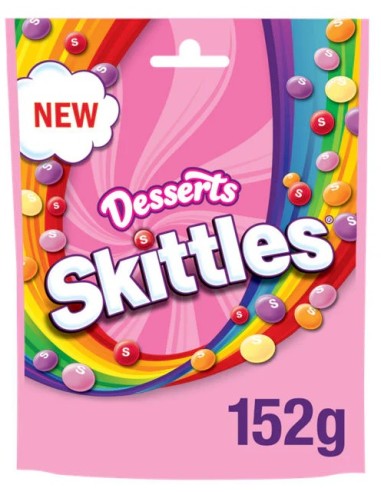 Skittles Vegan Sweets Dessert Flavored Treat Bag 152g