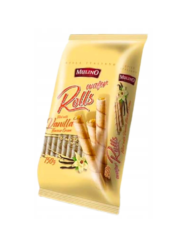 Mulino Vanilla Wafer Rolls 150g