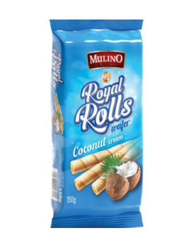 Mulino Coconut Wafer Rolls 150g