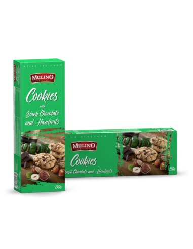 Mulino Cookies With Chocolate & Hazelnut 150g