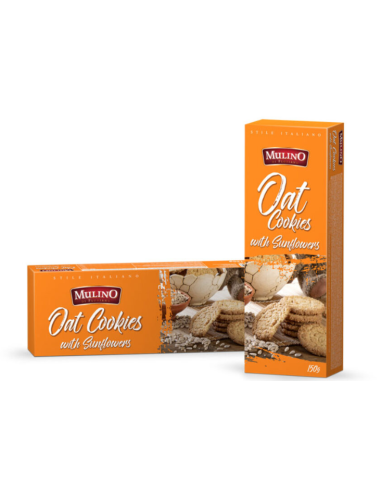 Mulino Oat Cookies With Sunflower Seeds 150g