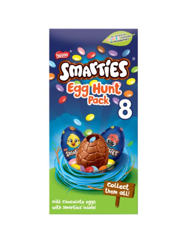 Smarties Milk Chocolate Easter Egg Hunt Carton 140g