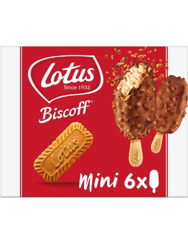 Lotus Mini Stick Glace Biscoff 6Pk 360ml