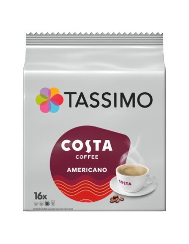 Tassimo Costa Americano Coffee Pods x16 144g