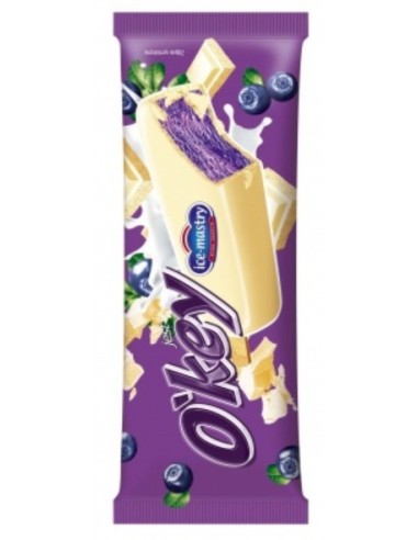 Okey Berry Ice Cream in White Chocolate Coating 78ml