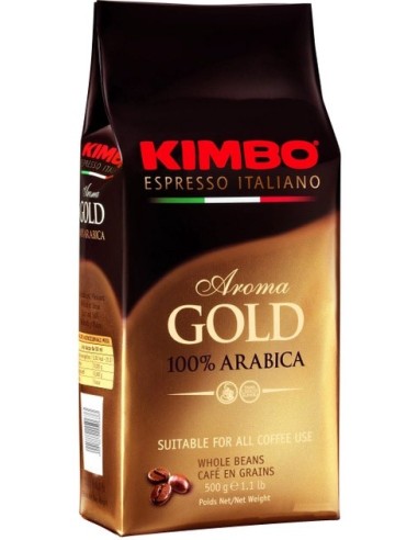 Kimbo Aroma Gold 100% Arabica Beans 250g