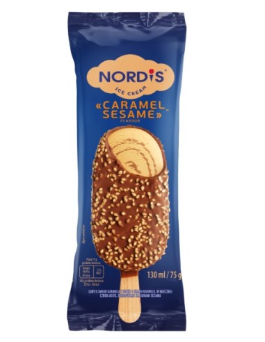 Nordis Caramel & Sesame Ice Cream 130ml