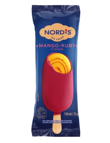 Nordis Mango & Ruby Ice Cream 130ml