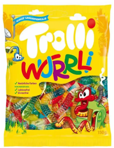 Trolli Wurrli mit Fruchtsaft 150g