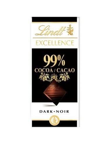 Lindt Excellence 99% Cocoa Dark Chocolate 50g