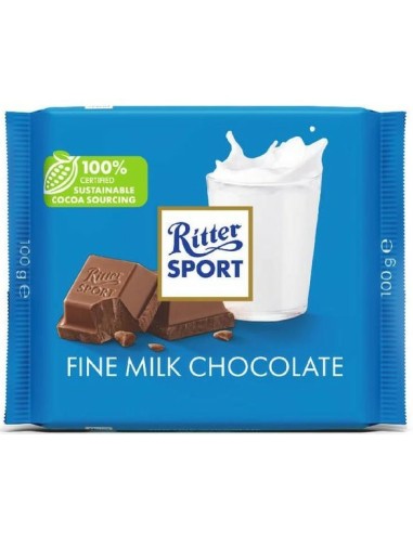 Ritter Sport Milk Chocolate 35% Cocoa 100g