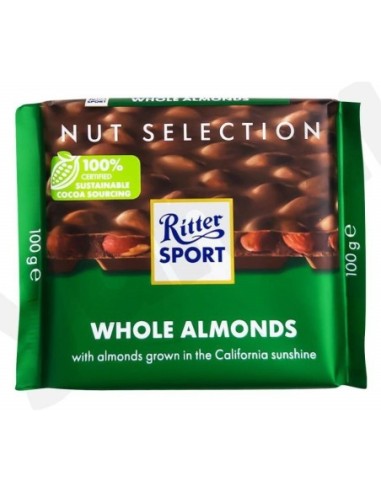 Ritter Sport Whole Almonds 100g