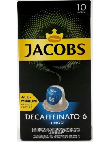 Jacobs Caps Lungo 6 Decaff 52g (10 pcs)