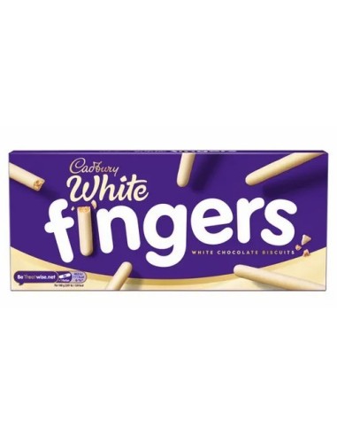 Cadbury Skeleton Fingers White Chocolate Biscuits 114g