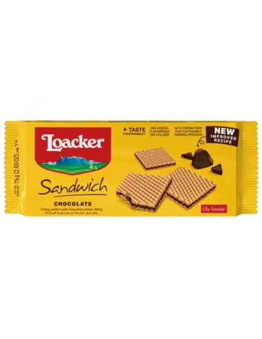 Loacker Sandwich Chocolate 75g