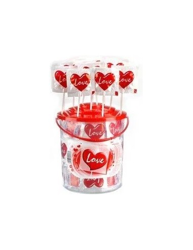Heart Sparkling Lollipops, “LOVE”, 80x12g