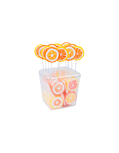 Patterned Lollipops Lemon, Orange 50x26g