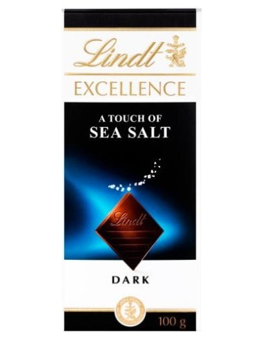 Lindt Excellence Sea Salt Dark Chocolate 100g