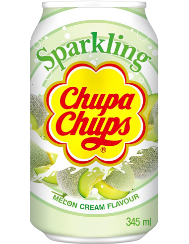 Chupa Chups Sparkling Melon & Cream Drink 345ml