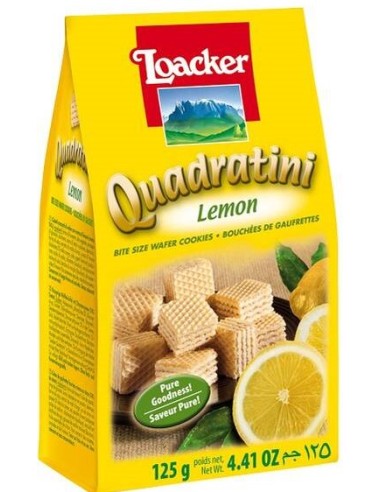 Loacker Quadratini Waffles Lemon 125g