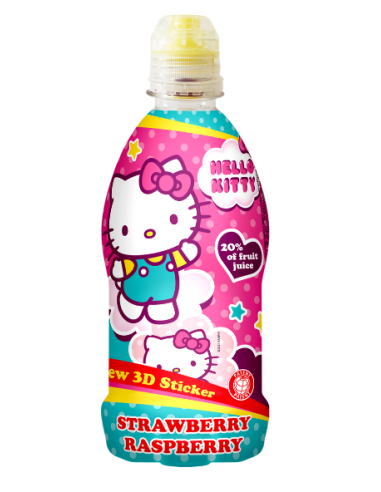 Hello Kitty Strawberry Raspberry 350ml