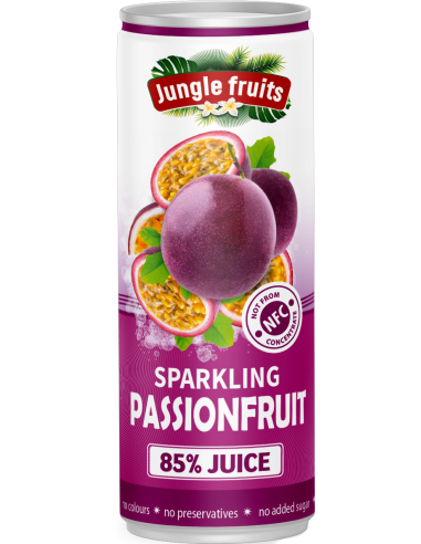 Jungle Fruits Sparkling Passion Fruit Juice 330ml