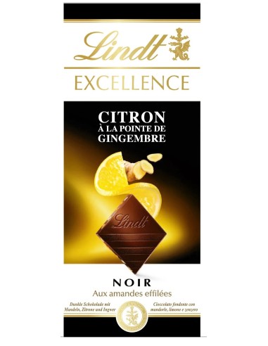 Lindt Excellence Lemon Ginger Chocolate 100g