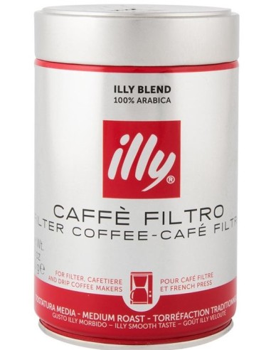 Illy Filter Medium Roasted Ground Coffee 250g