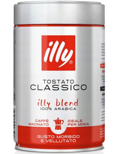 Illy Classico Espresso Roasted Ground Coffee 250g