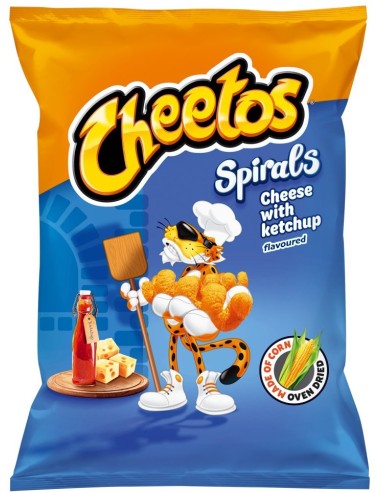 Cheetos Spiral Cheese & Ketchup 130g