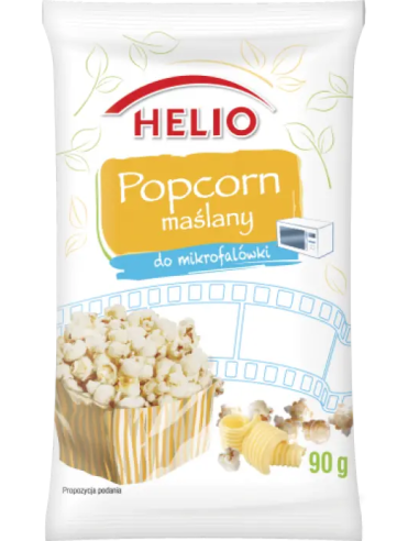 Helio Microwave Popcorn Buttery 90g