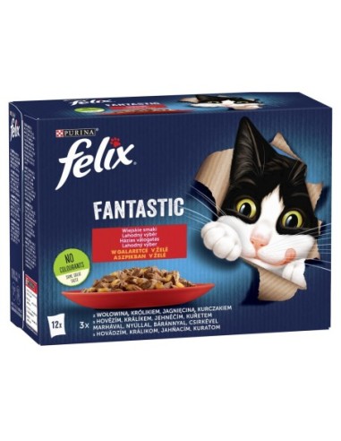 Felix Fantastic Chicken & Beef in Jelly 12x85g