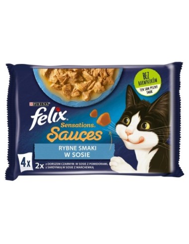 Felix Sensations Fish in Sauce 4x85g