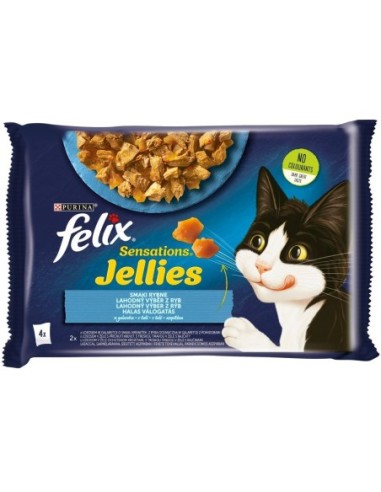 Felix Sensations Jellies Fish 4x85g