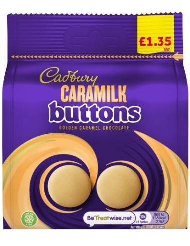 Cadbury Caramilk Buttons Pmp £1.35 90g