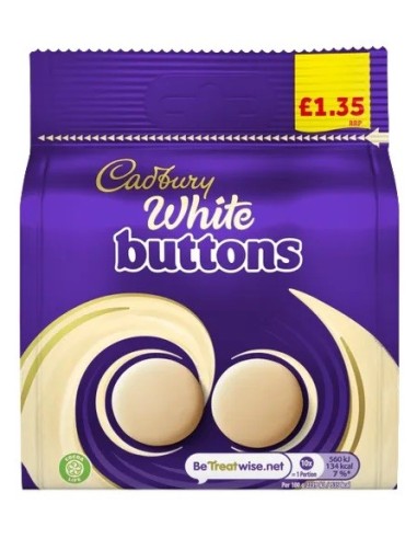 Cadbury White Buttons Pmp £1.35 95g