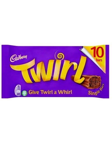 Cadbury Twirl Chocolate Bar 10Pk 215g