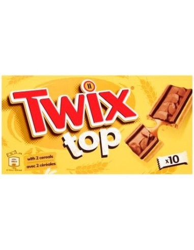 Twix Top Chocolate Biscuit Bars 10Pk 210g