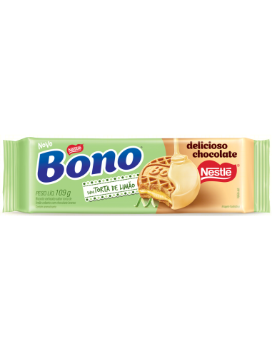 Nestlé Bono Biscoito Limão with Chocolate Cover  109g