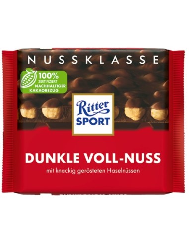 Ritter Sport  Dark  Whole Nut 100g